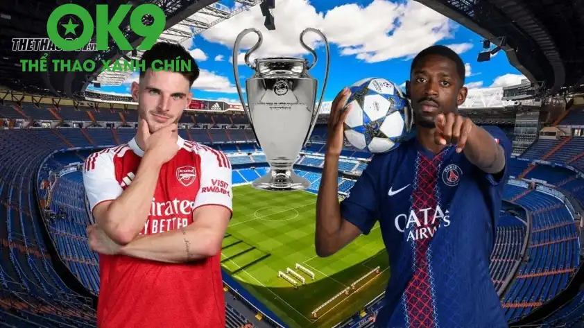 Declan Rice và Dembele sẽ là những ngôi sao sáng nhất bên phía mỗi đội.